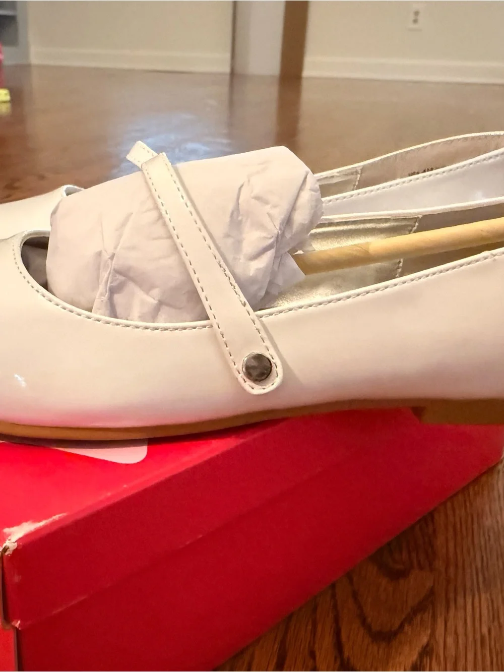 Nina White Patent Mary Jane Girls Dress Shoes